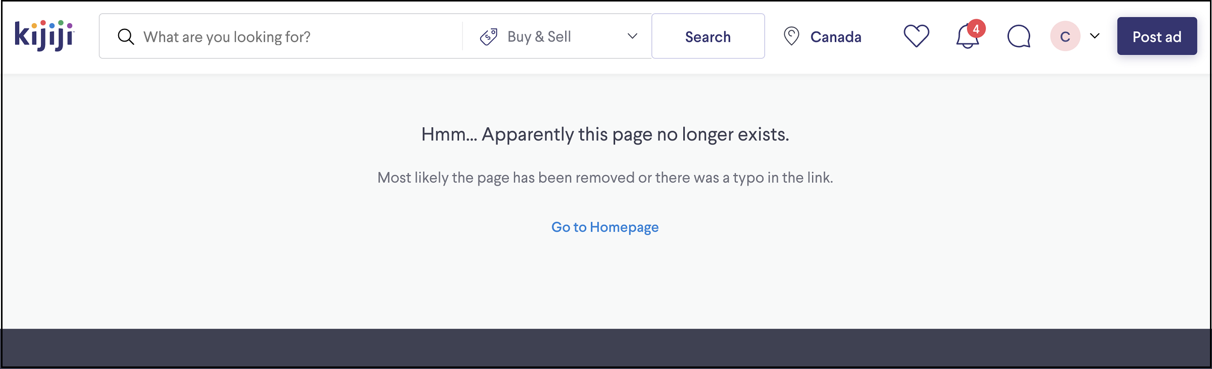 Page no longer exists