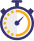 Responsive badge is of a stopwatch